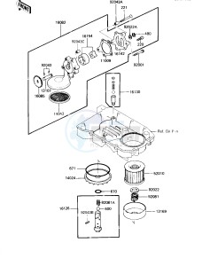 ZX 600 C [NINJA 600R] (C1-C2) [NINJA 600R] drawing OIL PUMP_OIL FILTER