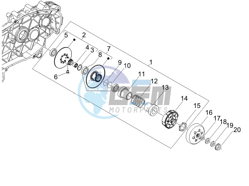 Driven pulley