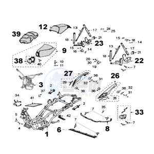 SAT 250 X drawing FRAME AND SADDLE