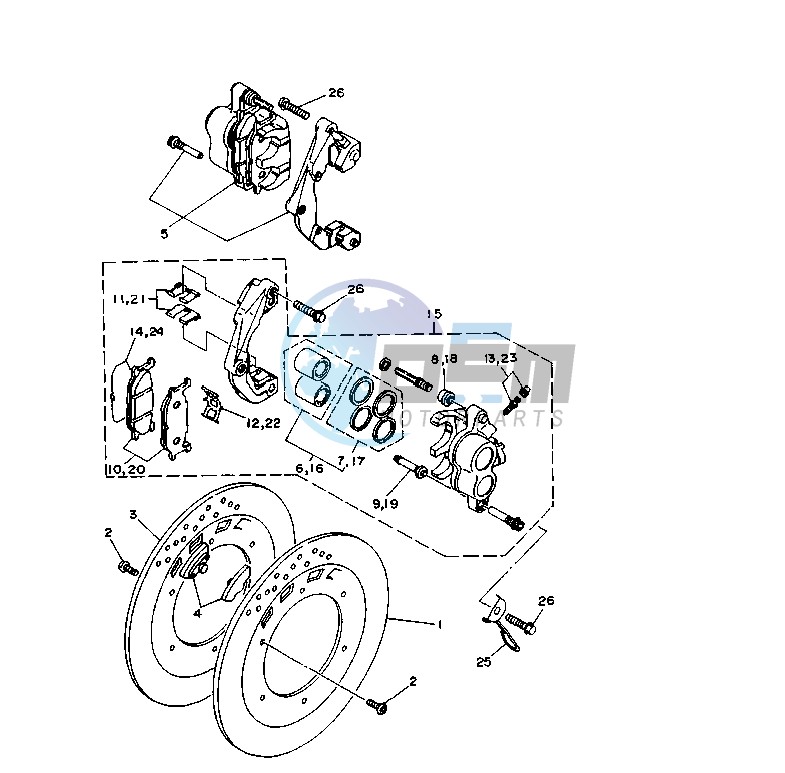 FRONT BRAKE CALIPER