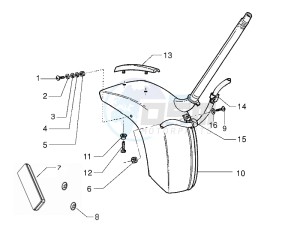 PX 150 (EMEA, APAC, LATAM) (Jp, Mx) drawing Wheel huosing - Mudguard