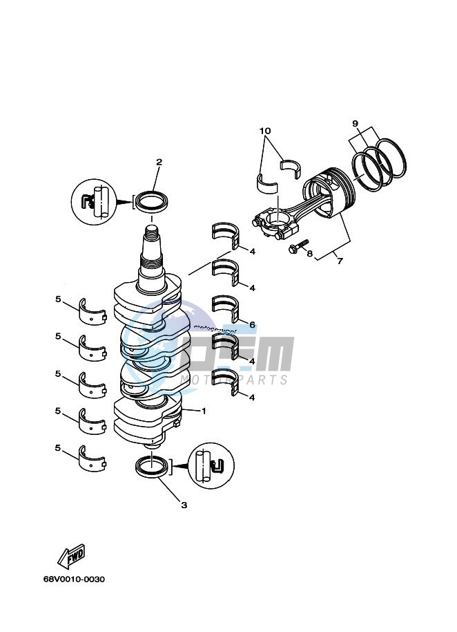 CRANKSHAFT--PISTON