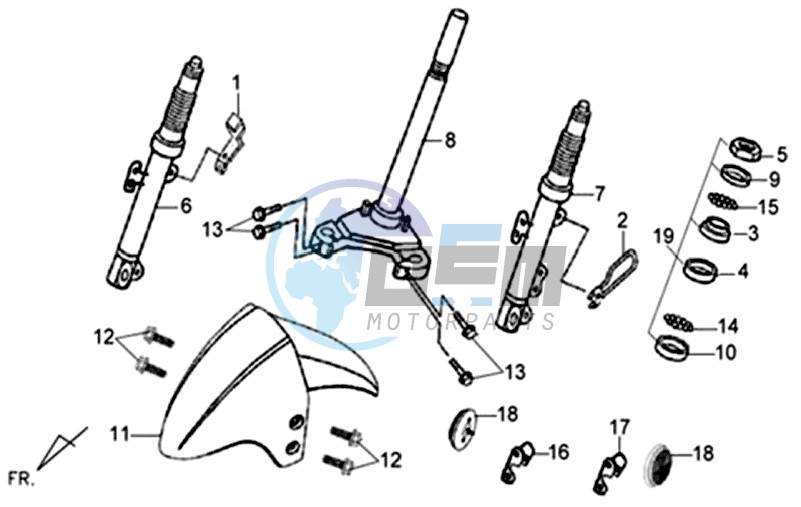 HANDLEBAR / BRAKE LEVERS CPL  L/R