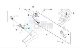 SR 50 H2O Di-Tech AND carb drawing Lock hardware kit