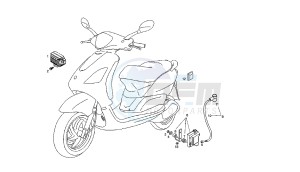 BOULEVARD - 50 CC 2T drawing IGNITION COIL - VOLTAGE REGULATOR