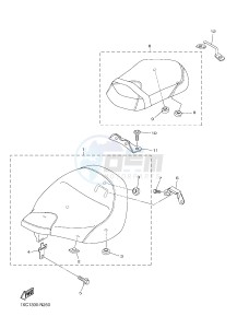 XVS950CU XV950R XV950 R-SPEC (2DX7) drawing SEAT