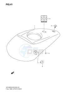 VZ1500 (E3-E28) drawing FUEL TANK UPPER COVER