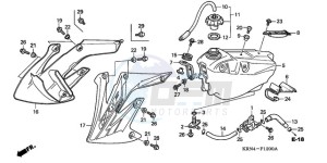 CRF250R9 Europe Direct - (ED / CMF) drawing FUEL TANK