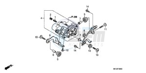 CBR600RAA Korea - (KO / ABS) drawing REAR POWER UNIT (CBR600RA)