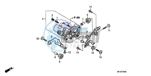 REAR POWER UNIT (CBR600RA)