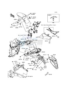 Z800 ABS ZR800FGF UF (UK FA) XX (EU ME A(FRICA) drawing Fenders