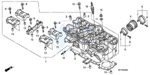 CB1300A9 BR / ABS MME - (BR / ABS MME) drawing CYLINDER HEAD