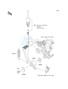 KRF 750 F [TERYX 750 4X4 NRA OUTDOORS] (F8F) C9FB drawing BRAKE PEDAL_TORQUE LINK