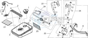 JET SPORT X SR 50 drawing FUEL TANK - FUEL CUT