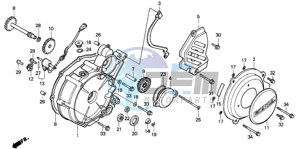 LEFT CRANKCASE COVER