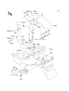 ZX 600 J [ZZR600] (J4) J4 drawing FENDERS