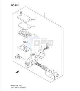 AN400Z drawing REAR MASTER CYLINDER