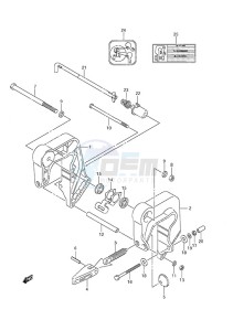 DF 8A drawing Clamp Bracket Non-Remote Control