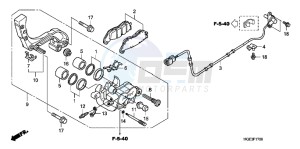 VFR1200FC drawing REAR BRAKE CALIPER (VFR1200F)