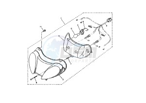 YP E MAJESTY 180 drawing HEADLIGHT