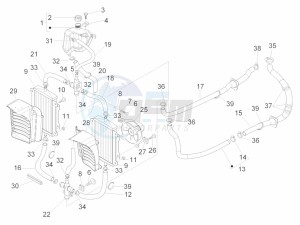 GTS 300 SUPER IE ABS E4 (APAC) drawing Cooling system