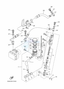 MT-25 MTN250-A (BGJ1) drawing REAR MASTER CYLINDER