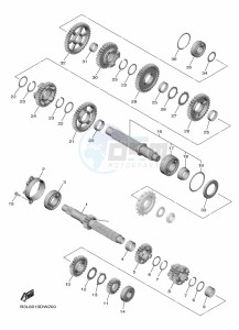 YZF1000 YZF-R1 (B3LM) drawing TRANSMISSION