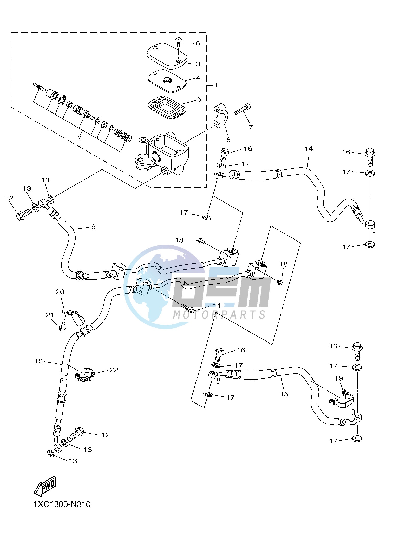 FRONT MASTER CYLINDER