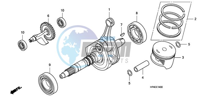 CRANK SHAFT/PISTON