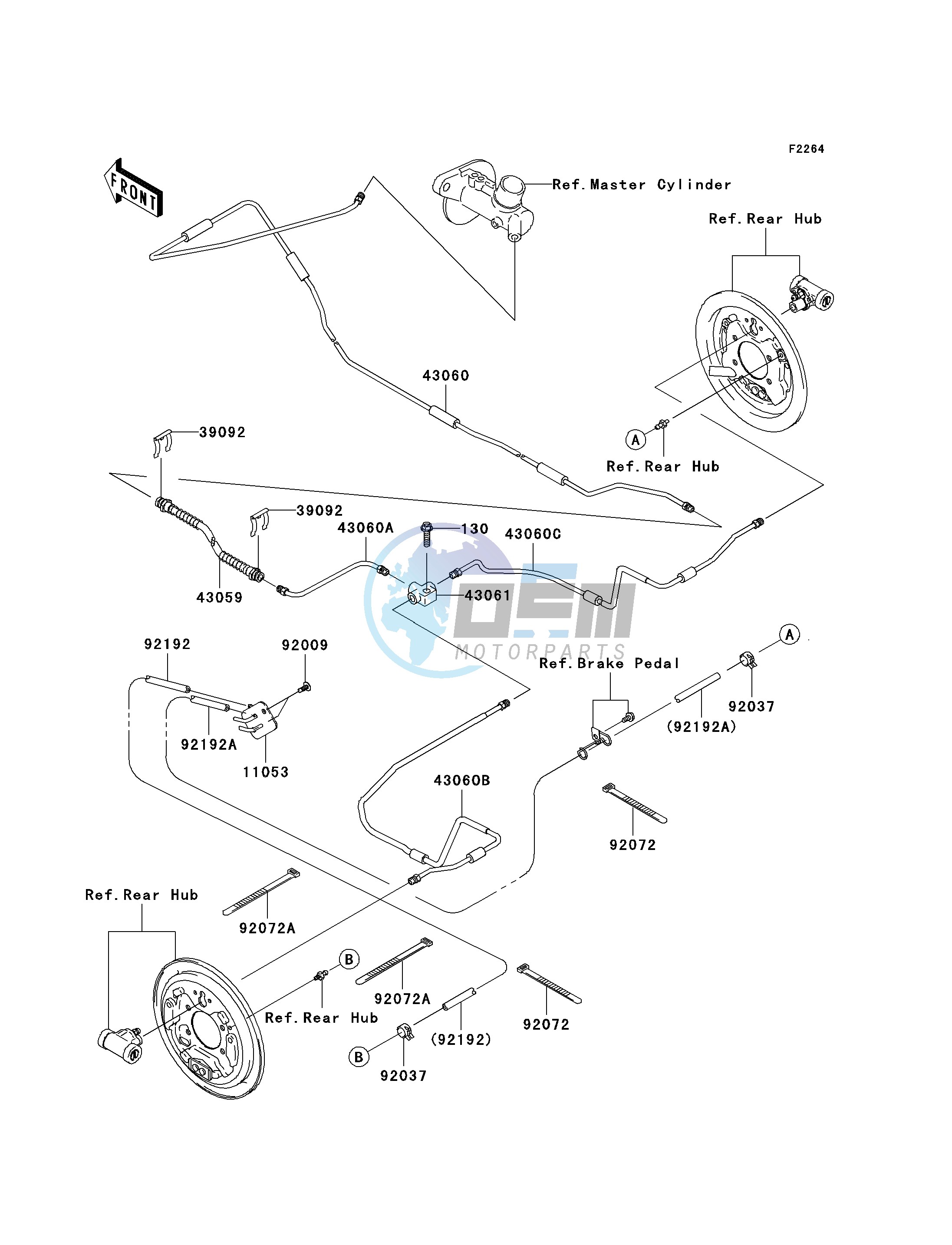 REAR BRAKE PIPING