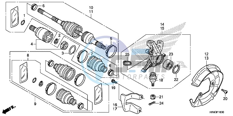 FRONT KNUCKLE/FRONT DRIVE SHAFT