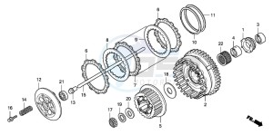 CBF1000 drawing CLUTCH