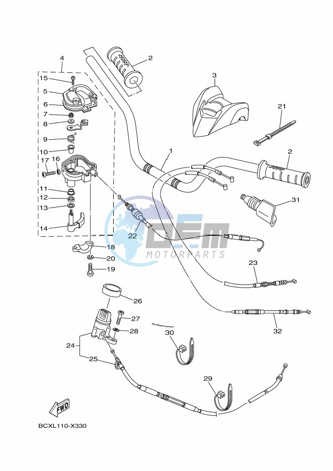 STEERING HANDLE & CABLE