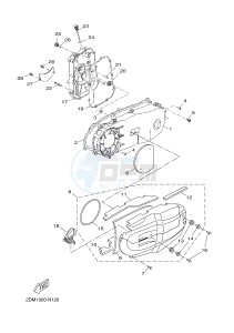 YP125RA (ABS) X-MAX 125 ABS (2DMD 2DMD) drawing CRANKCASE COVER 1