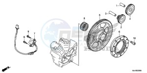 VT750C2SD UK - (E) drawing STARTING CLUTCH