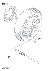 VL800 (E2) VOLUSIA drawing FRONT WHEEL (VL800CUEL1 E19)