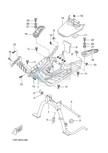 CW50LN BOOSTER (1WP3 1WP4) drawing STAND & FOOTREST