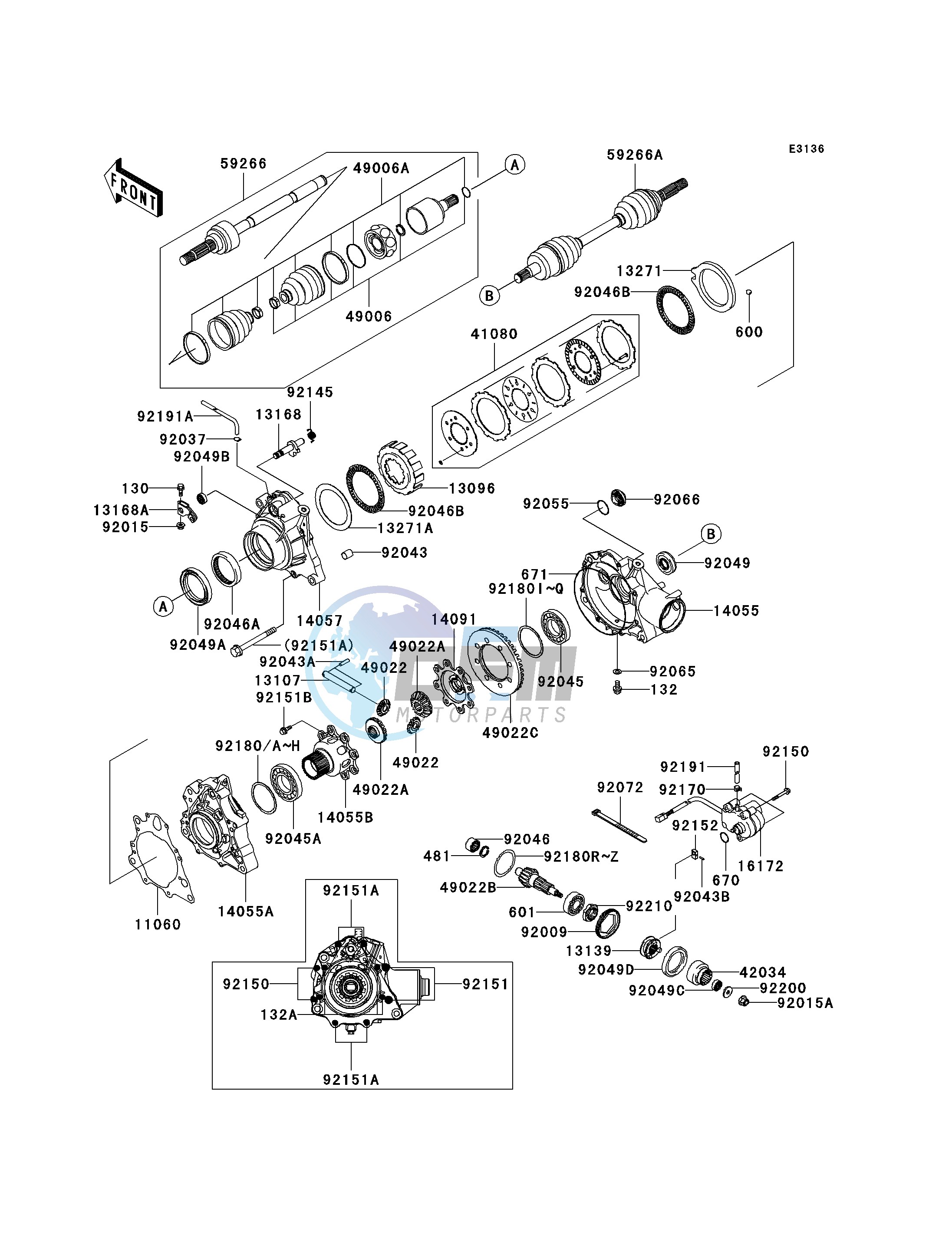 DRIVE SHAFT-FRONT