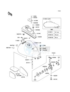 ELIMINATOR 125 BN125A6F GB XX (EU ME A(FRICA) drawing Fuel Tank