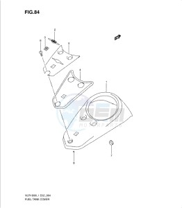 VLR1800 drawing FUEL TANK COVER (VLR1800TL1 E24)