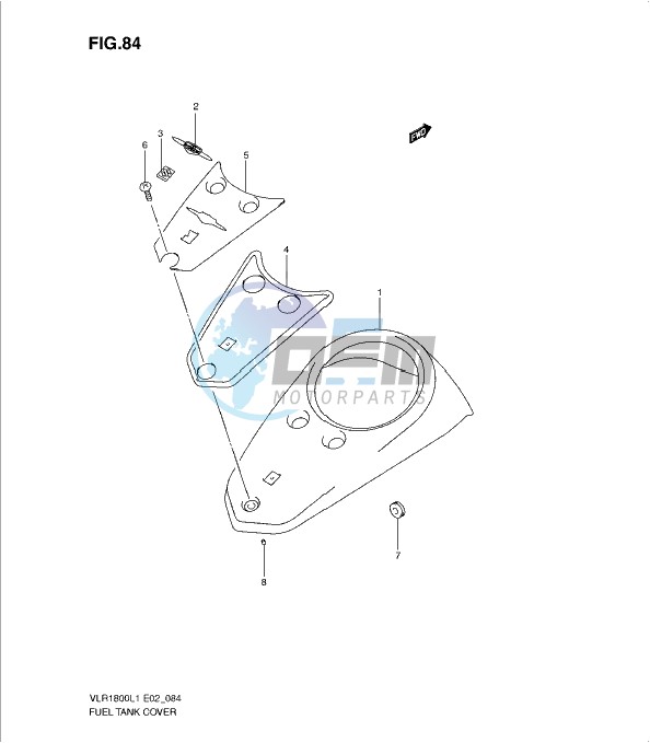 FUEL TANK COVER (VLR1800TL1 E24)