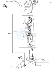 Z1000 ZR1000JHF XX (EU ME A(FRICA) drawing Fuel Pump