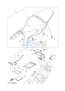 MT09A MT-09 ABS 900 (2DRF 2DRG) drawing SEAT