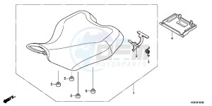 VFR1200XH Europe Direct - (ED) drawing UPPER COWL