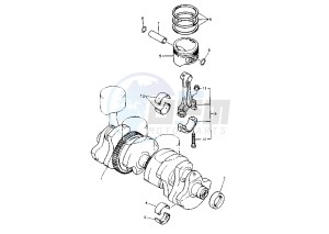 XJ S DIVERSION 900 drawing CRANKSHAFT PISTON