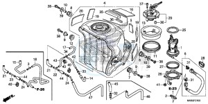 CBR1000RAG CBR1000 - Fireblade ABS Europe Direct - (ED) drawing FUEL TANK/ FUEL PUMP