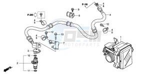 SH125 drawing THROTTLE BODY