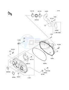 KAF 400 A [MULE 610 4X4] (A6F-AF) A6F drawing CONVERTER COVER