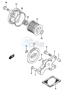 GSX-S125 drawing OIL PUMP