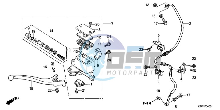 FR. BRAKE MASTER CYLINDER (SH300)